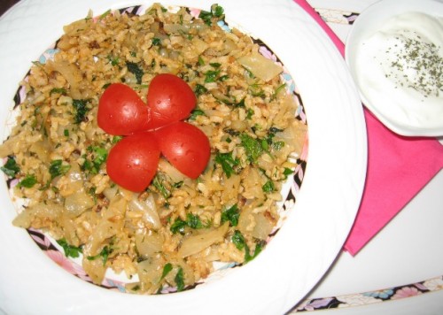 Lahanalı Pilav Tarifi