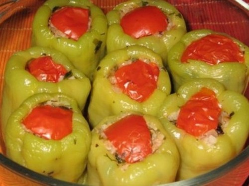 Zeytin Yağlı Biber Dolması Tarifi