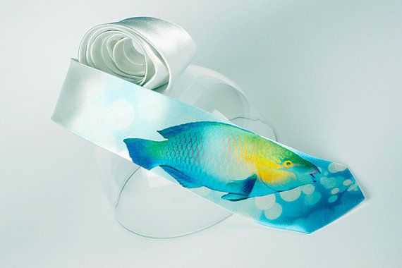 balık figürlü kravat modeli