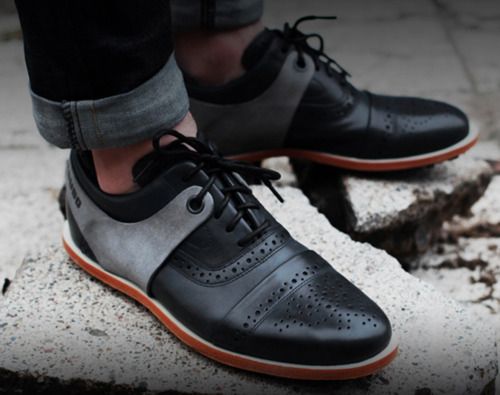 siyah gri erkek ayakkabı modeli