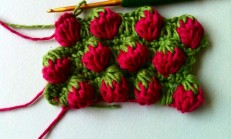 Tığ işi Çilek Yapımı Resimli Anlatımlı