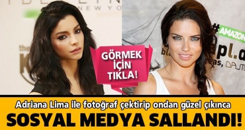 Merve Boluğur ile Adriana Lima Bir Arada